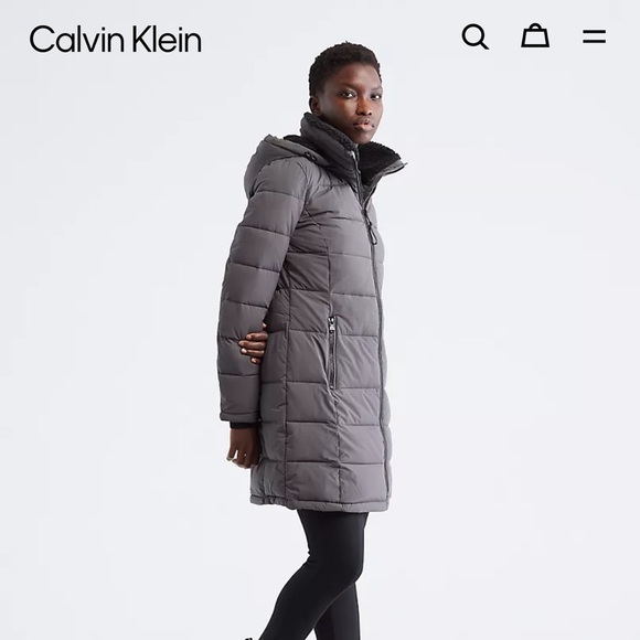 Calvin Klein Winter Hooded Jacket - Original CK bought online. - Picture 5 of 7